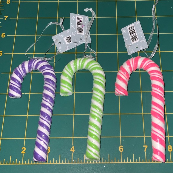 “Sugar” Coated Candy Cane Ornament Bundle - Picture 3 of 9